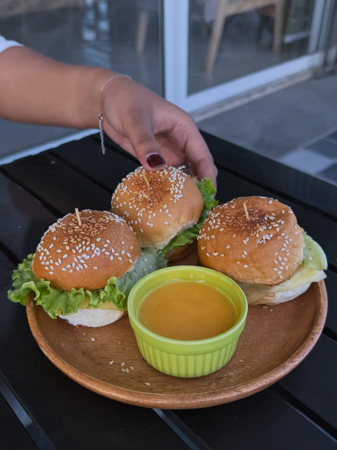 Nekkoya Café sliders served with fries